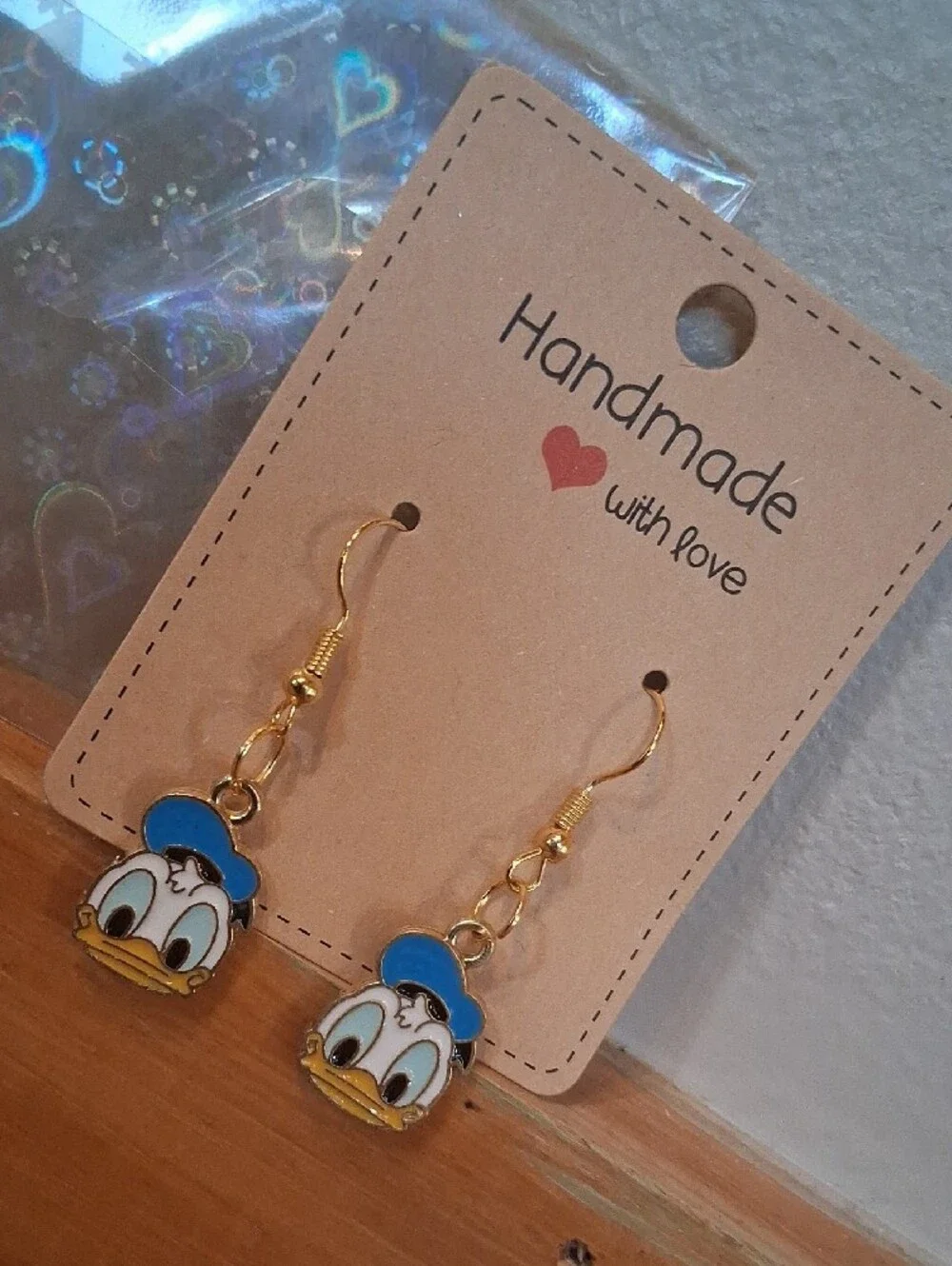 $8 Each Or Bundle 5/$20 Handmade Kids Baby Donald Duck Inspired Earrings